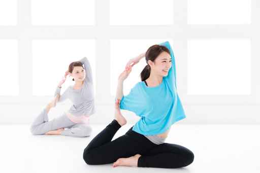 young asian women exercise image