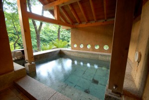 別邸 仙寿庵の客室露天風呂