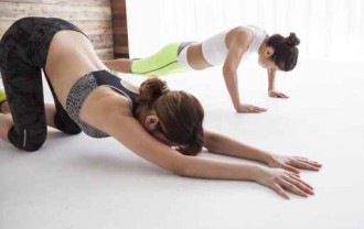 Stretch and push-ups