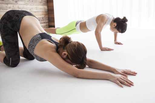Stretch and push-ups